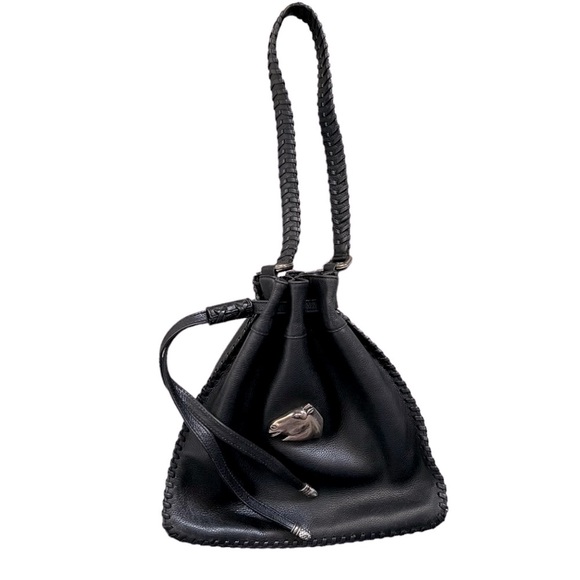 Barry Kieselstein-Cord Vintage Equestrian Leather Bag 925 Sterling Silver Horse - Picture 16 of 16